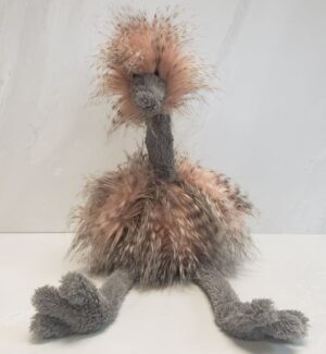 Jellycat's 20" tall pink and grey ostrich