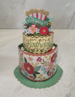 Card - Blooming Birthday Cake